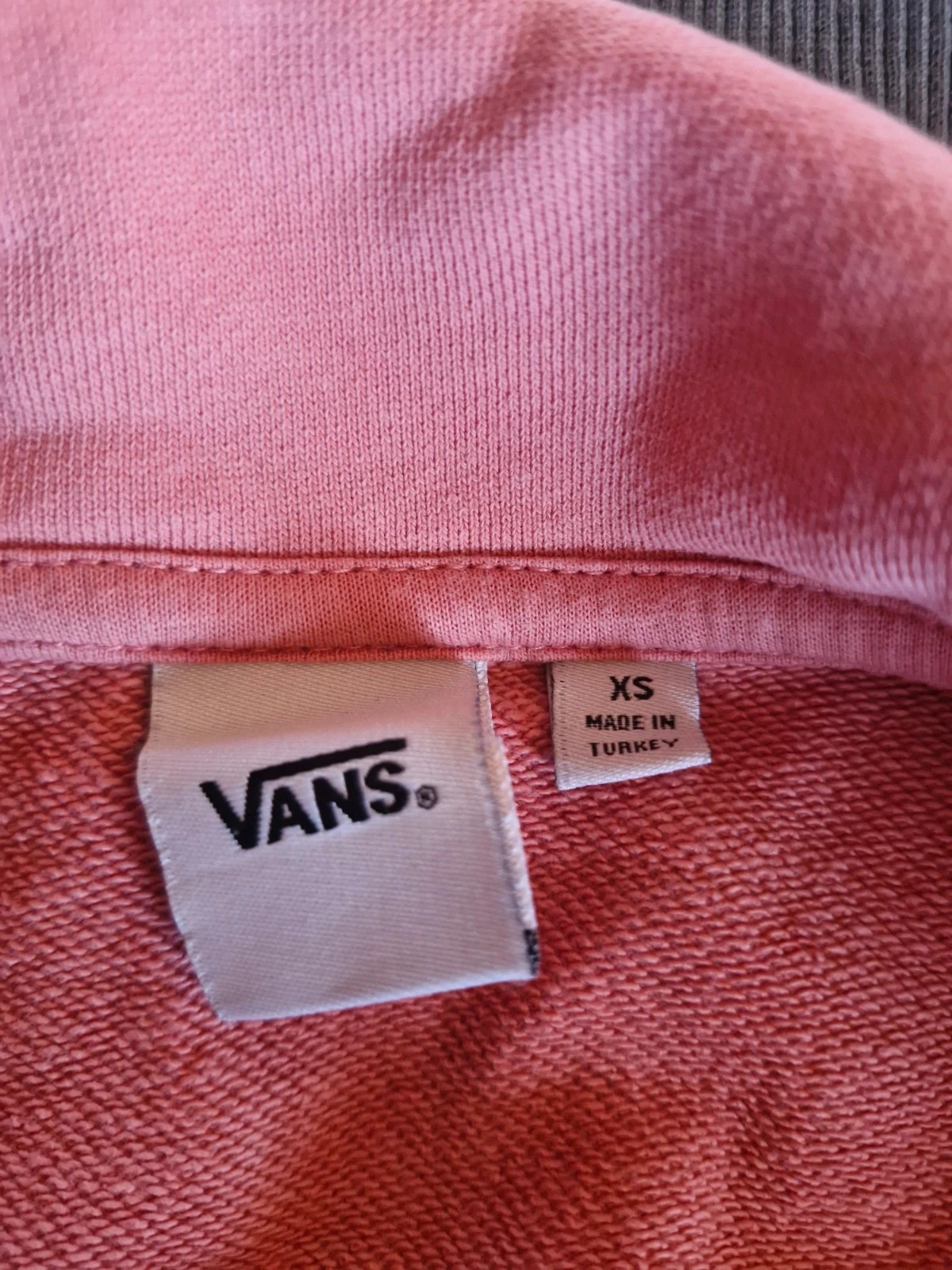 Sweat Vans col polo color block kaki roze XS – photo 6